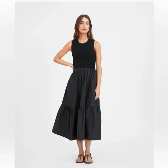Black Tiered Ruffle Dress XS - Picture 1 of 5